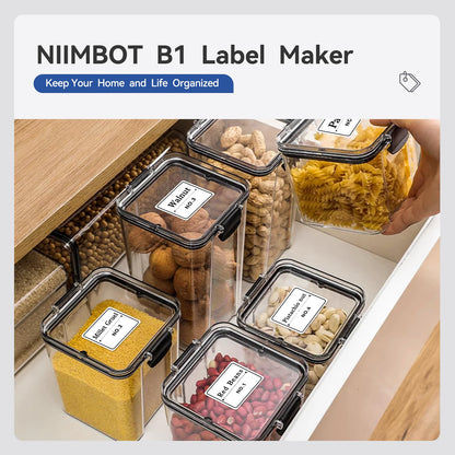 NB493 - NIIMBOT - B1 - PORTABLE THERMAL LABEL BLUETOOTH PRINTER INCLUDING FREE LABEL (50*30MM - WHITE)