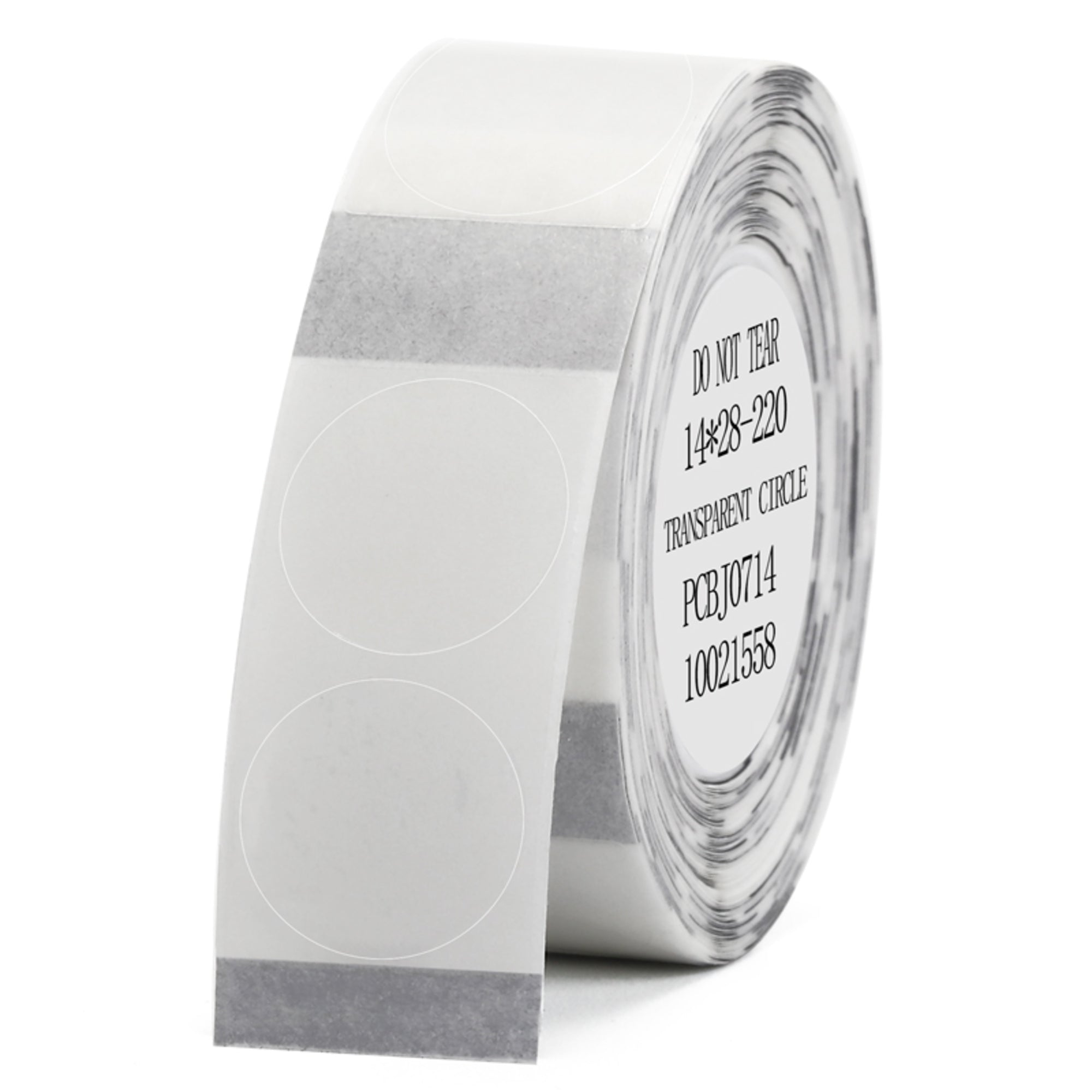 NB116 - NIIMBOT - D11 / D101 / D110 - 14*28MM - 220 LABELS PER ROLL - ROUND - TRANSPARENT