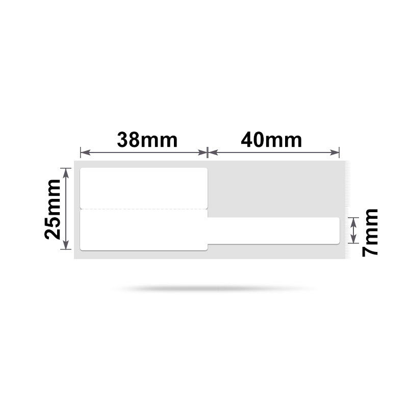 NB246 - NIIMBOT - B1 / B21 / B3S - 25*78MM - 100 LABELS PER ROLL - CABLE / JEWELLERY - WHITE