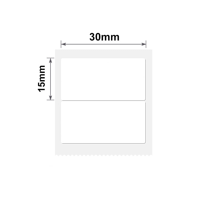 NB183 - NIIMBOT - B1 / B21 / B3S - 30*15MM/2R - 460 LABELS PER ROLL - WHITE