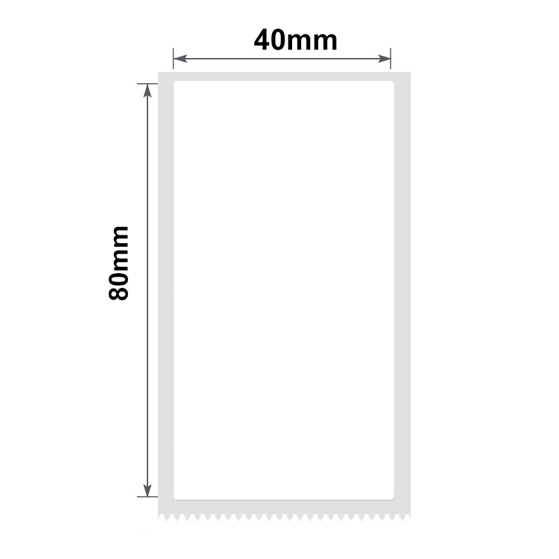 NB193 - NIIMBOT - B1 / B21 / B3S - T40*80MM - 95 LABELS PER ROLL - WHITE