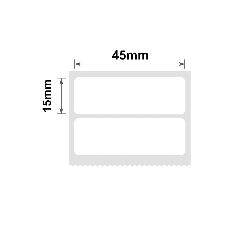 NB194 - NIIMBOT - B1 / B21 / B3S - T45*15MM/2R - 460 LABELS PER ROLL - WHITE