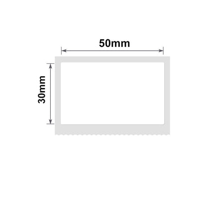 NB112 - NIIMBOT - B1 / B21 / B3S - T50*30MM - 230 LABELS PER ROLL - WHITE