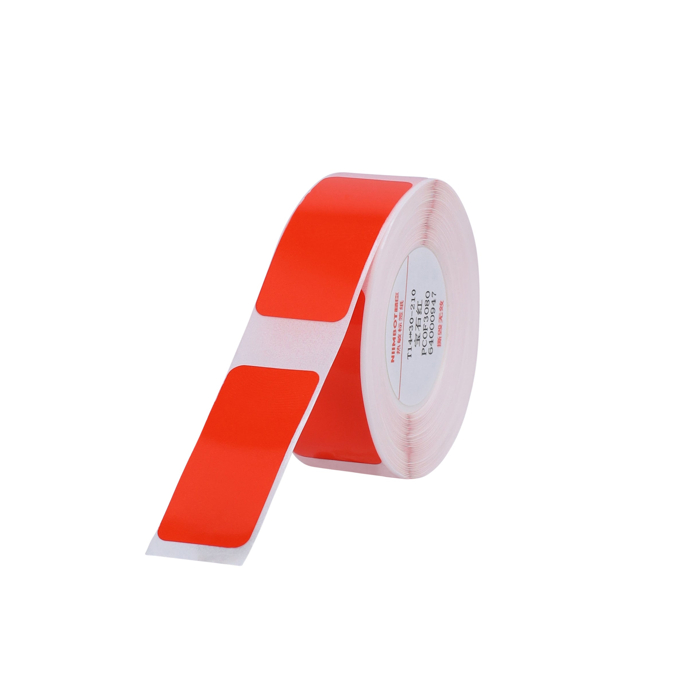 NB150 - NIIMBOT - D11 / D101 / D110 - 14*30MM - 210 LABELS PER ROLL - SOLID RUBY RED DESIGN