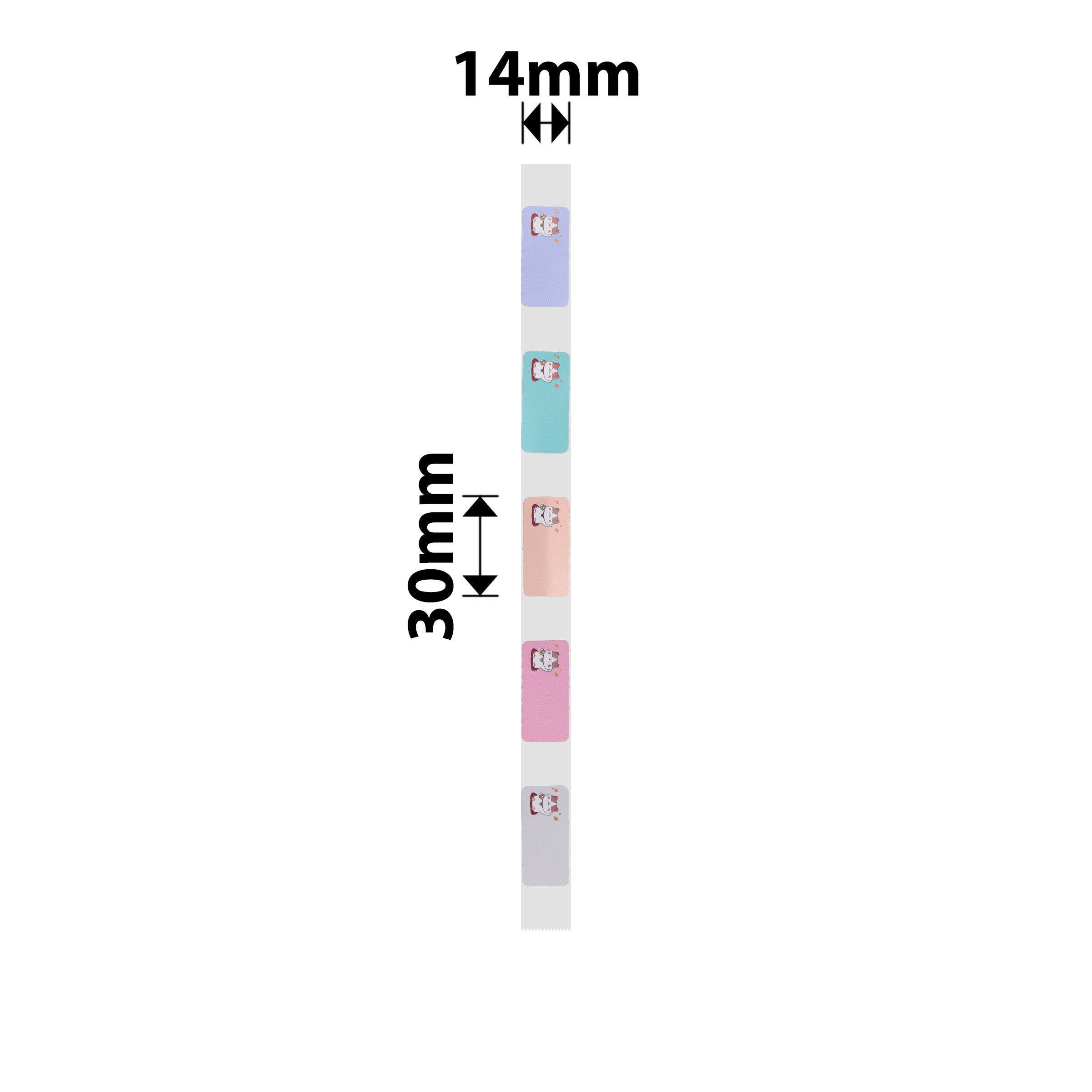 NB157 - NIIMBOT - D11 / D101 / D110 - R14*30 - 210 LABELS PER ROLL- FORTUNE CAT DESIGN