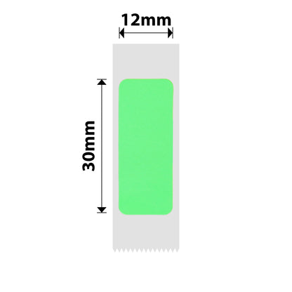 NB173 - NIIMBOT - D11 / D101 / D110 - R12*30 - 210 LABELS PER ROLL - BRIGHT GREEN DESIGN