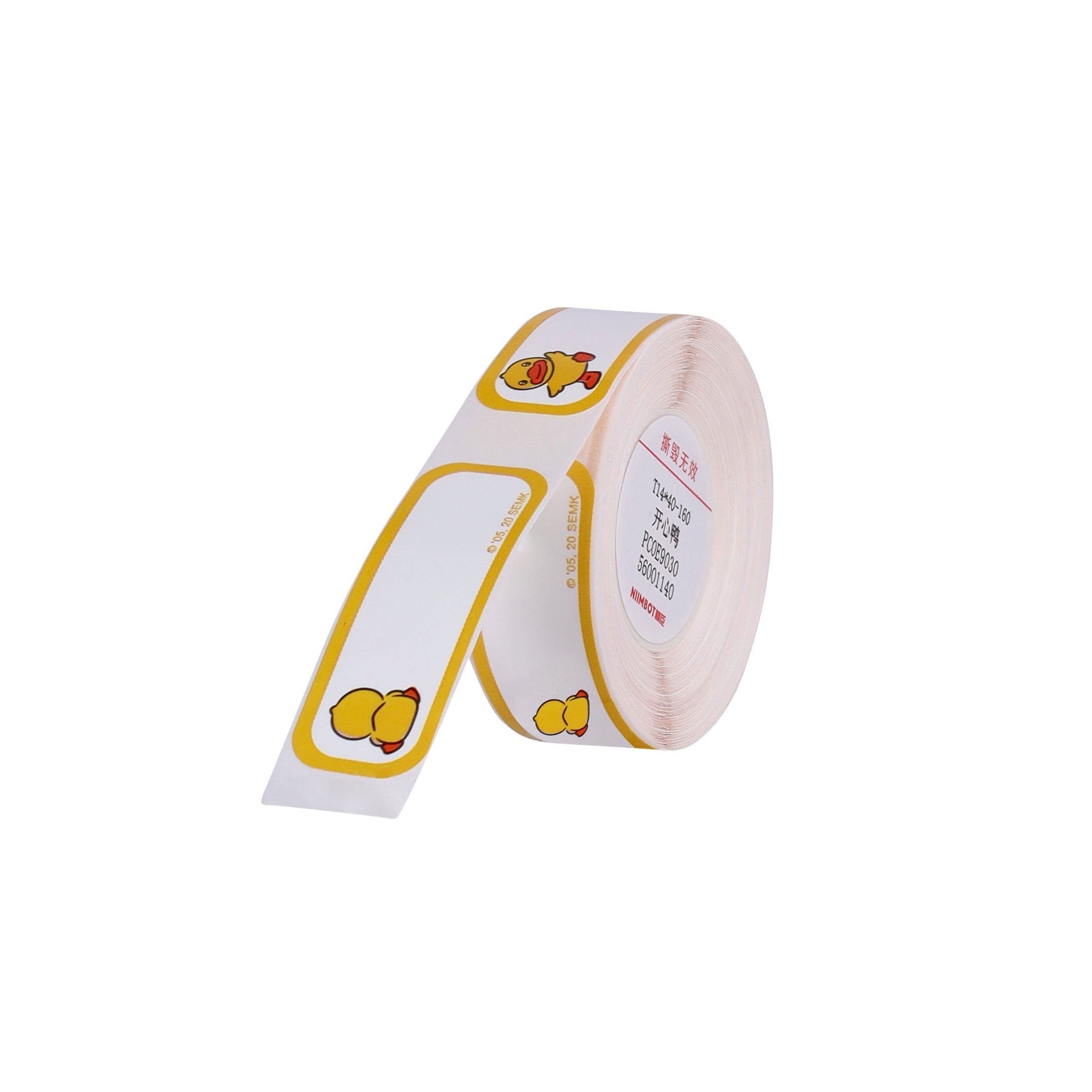 NB176 - NIIMBOT - D11 / D101 / D110 - R14*40 - 160 LABELS PER ROLL - HAPPY DUCK DESIGN