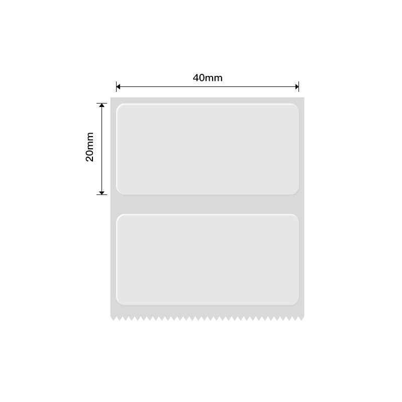 NB213 - NIIMBOT - B1 / B21 / B3S - T40*20MM - 320 LABELS PER ROLL - TRANSPARENT