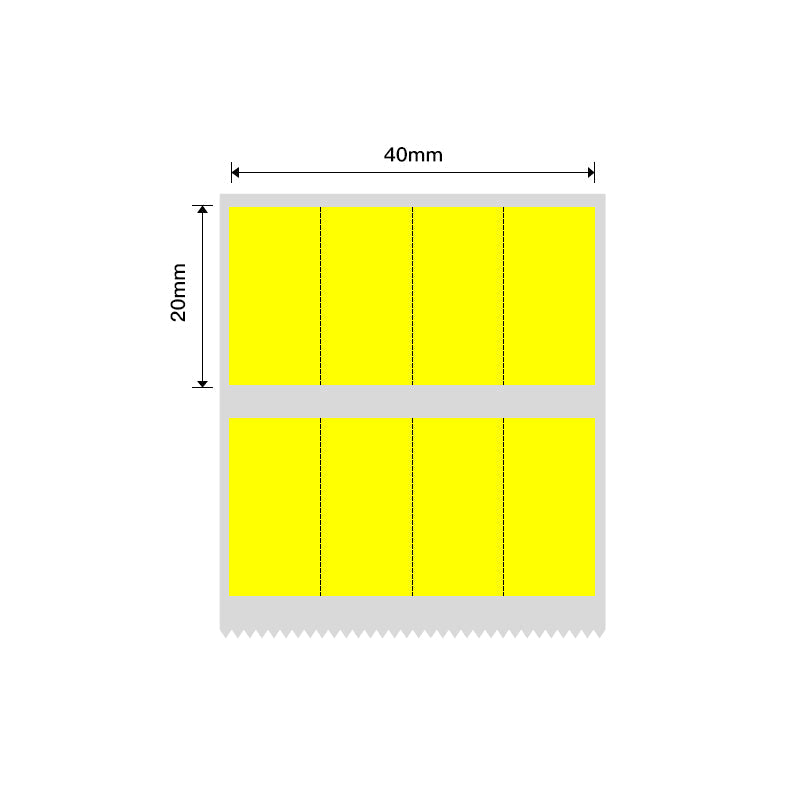 NB235 - NIIMBOT - B1 / B21 / B3S - 40*20MM - (10X20X4)- 300 THERMAL LABELS - YELLOW