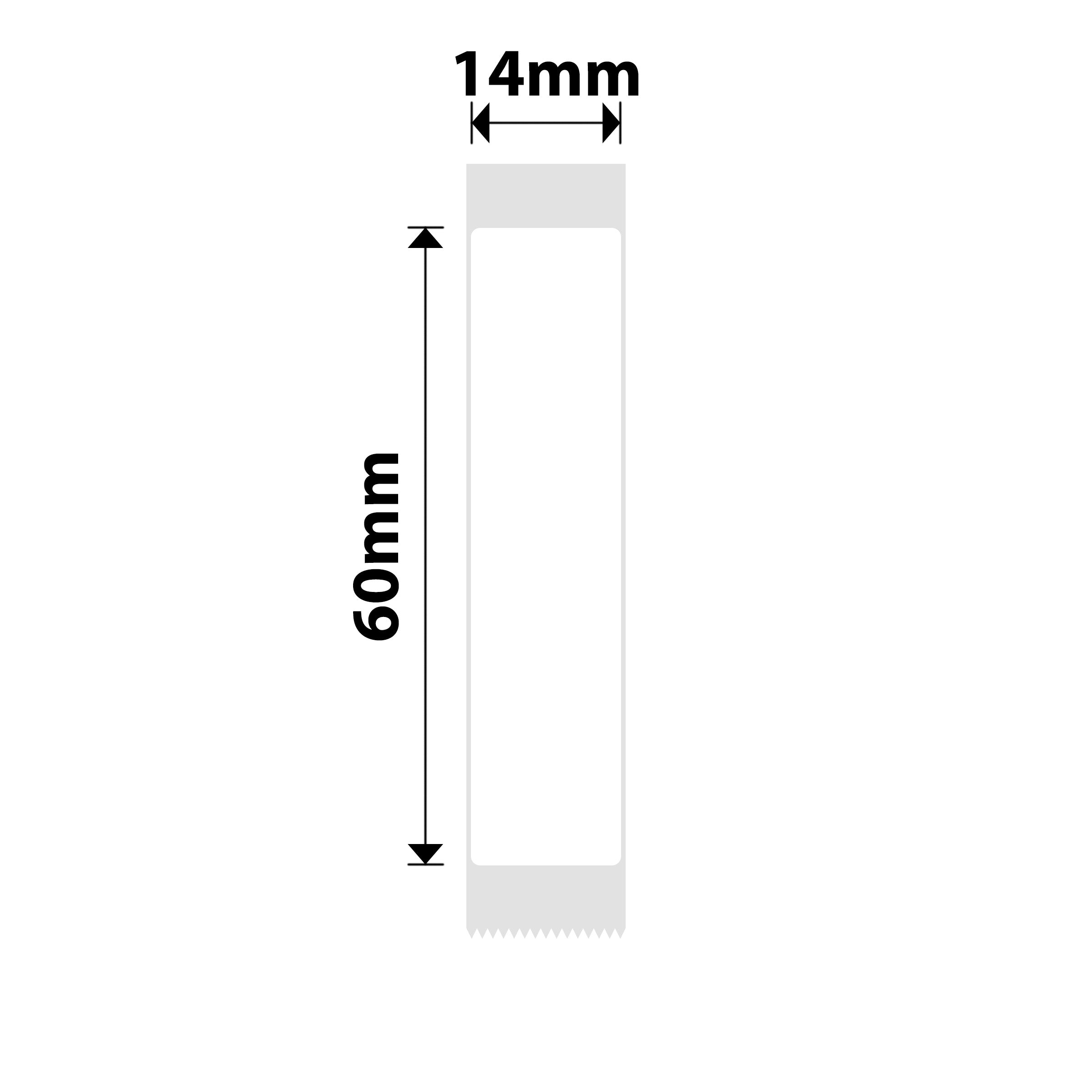 NB310 - NIIMBOT - D11 / D101 / D110 - R14*60 - 110 LABELS PER ROLL - WHITE