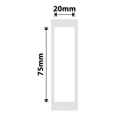 NB322 - NIIMBOT - D101 ONLY - R20*75 - 90 LABELS PER ROLL - WHITE