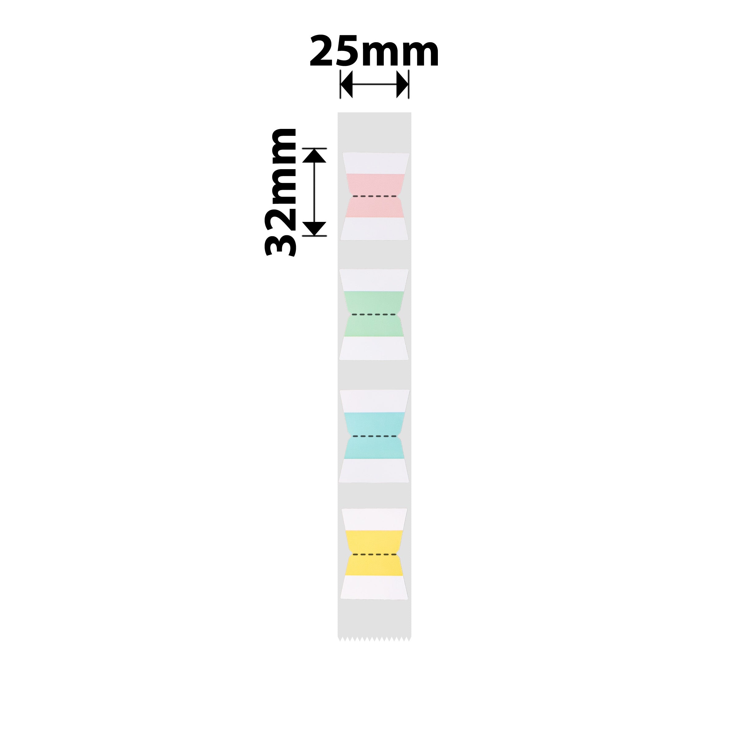 NB347 - NIIMBOT - D101 ONLY - R25*32 - 190 LABELS PER ROLL - T SHAPE INDEX DESIGN