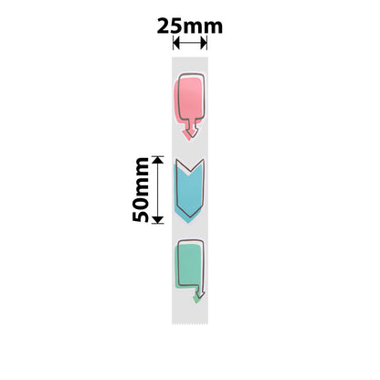 NB373 - NIIMBOT - D101 ONLY - R25*50 - 130 LABELS PER ROLL - WATCH HERE DESIGN