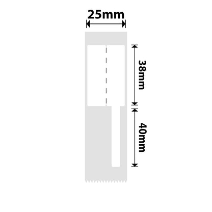 NB380 - NIIMBOT - D101 ONLY - R25*78 - 100 LABELS PER ROLL - CABLE - WHITE