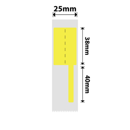 NB381 - NIIMBOT - D101 ONLY - R25*78 - 90 LABELS PER ROLL - YELLOW DESIGN