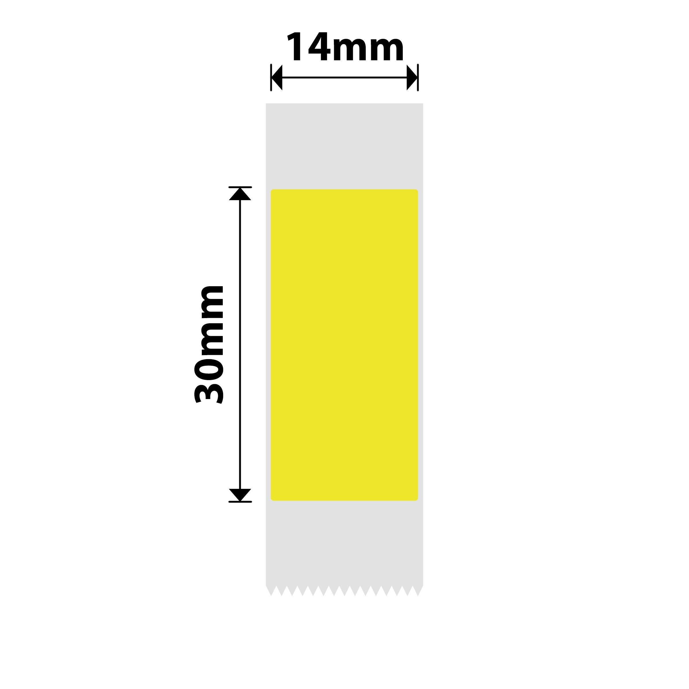 NB388 - NIIMBOT - B18 - EW14*30mm - 190 LABELS PER ROLL - YELLOW DESIGN