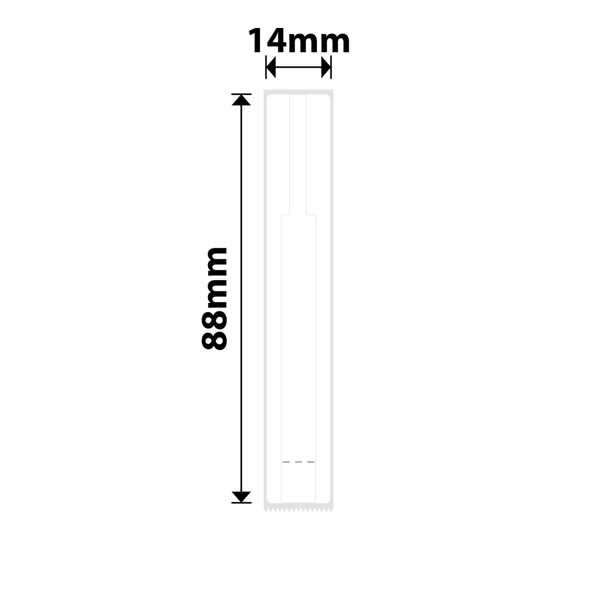 NIIMBOT - B18 - EL14*88mm - 75 LABELS PER ROLL - WHITE DESIGN