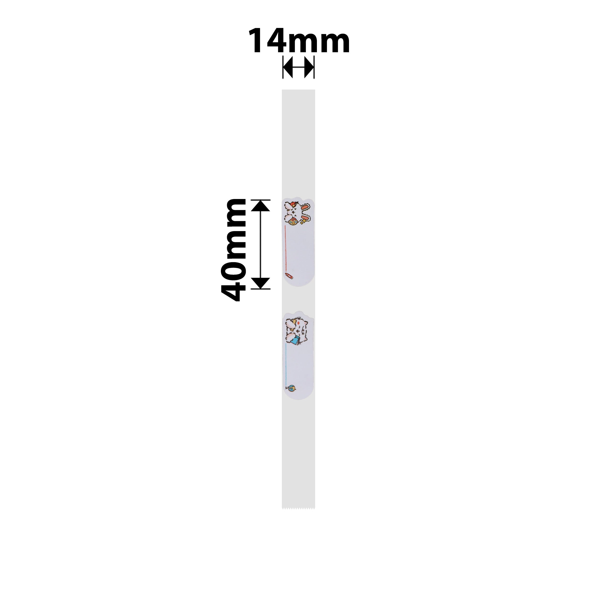 NB417 - NIIMBOT - B18 - EW14*40mm - 150 LABELS PER ROLL- STUDYING DESIGN