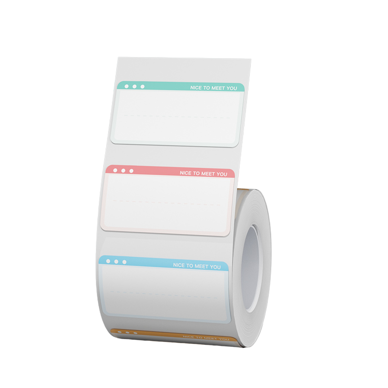 NB420 - NIIMBOT - B18 - EW14*40mm - 150 LABELS PER ROLL - NICE TO MEET YOU DESIGN