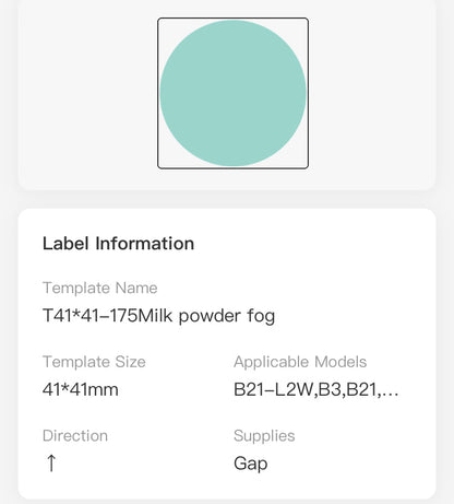 NB439 - NIIMBOT - B1 / B21 / B3S - T41*41MM - 175 ROUND THERMAL LABELS - MULITI-COLOUR DESIGN