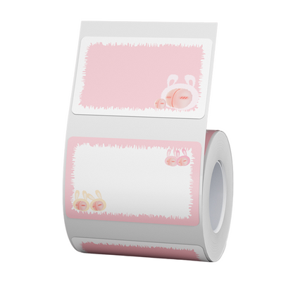 NB464 - NIIMBOT - B1 / B21 / B3S - T50*30 - 230 LABELS PER ROLL - PEACH DESIGN